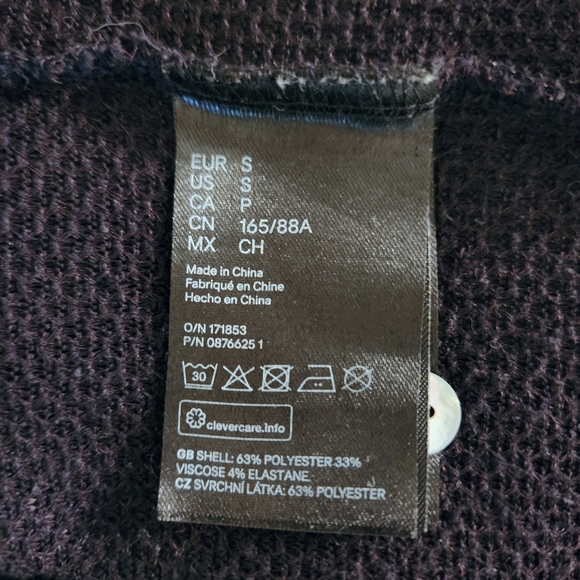 Divided Black Knit Duster Sweater Cardigan - Picture 5 of 8